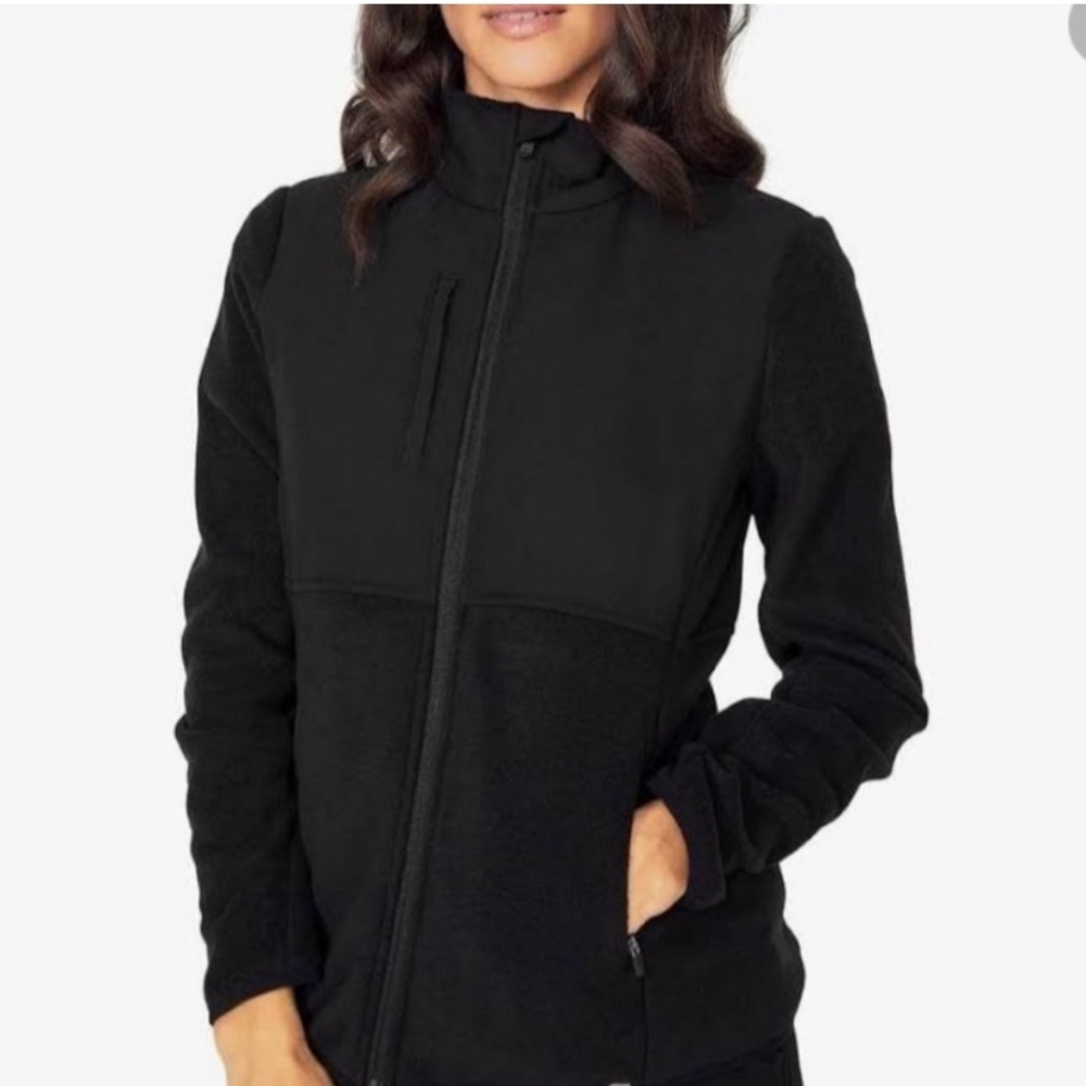 RARE FIGS ON SHIFT KNIT BLACK FLEECE JACKET HOODIE SWEATER 2.0 XS